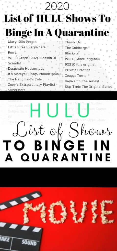 List of Hulu shows to binge in a quarantine