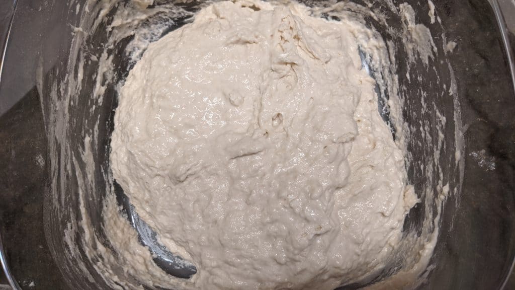 Sourdough tortilla dough