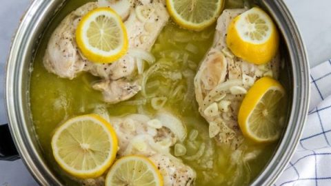 20 Clove Garlic Chicken with Lemon Butter