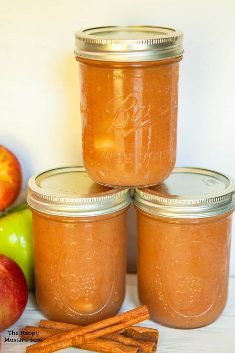 How To Make Applesauce Canning Applesauce The Happy Mustard Seed 800 X1200 Canned Applesauce V4