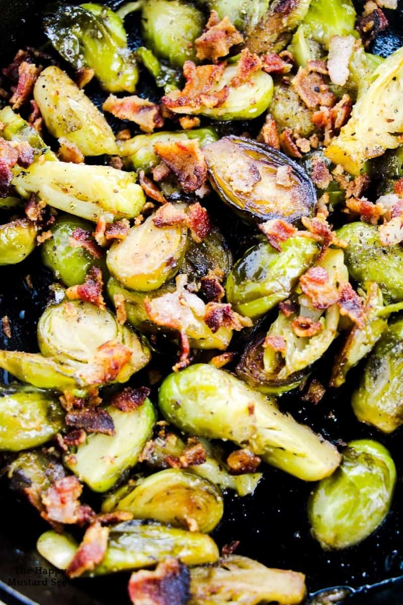 Pan Seared Brussel Sprouts