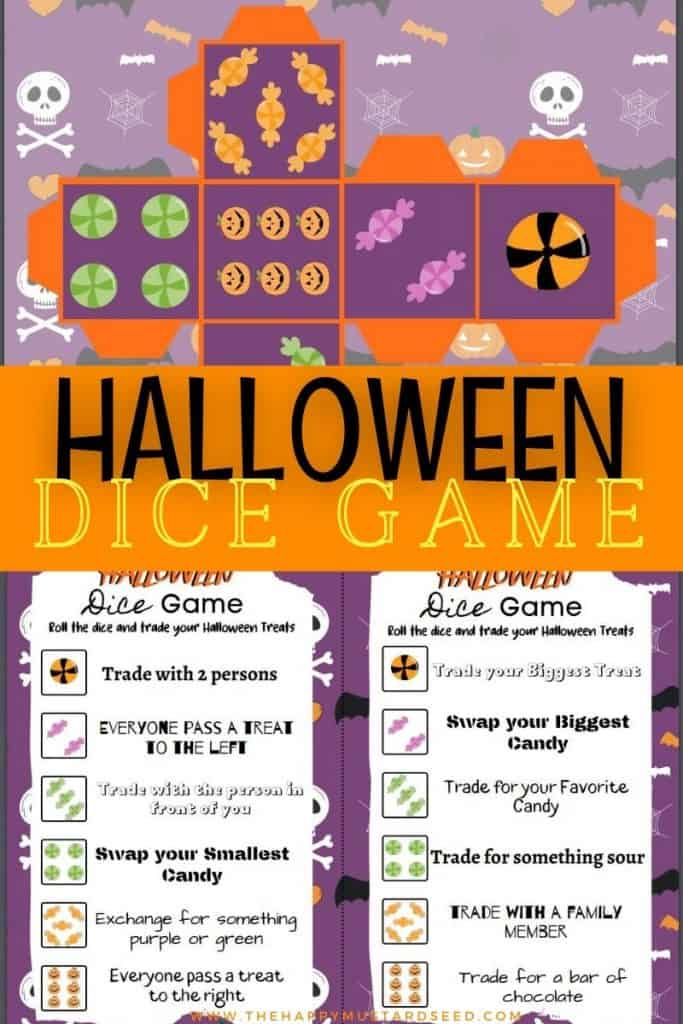 Free Printable Halloween Game for Kids: Roll A Monster