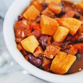 turkey chili with sweet potatoes