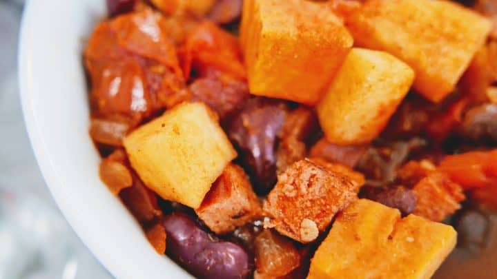turkey chili with sweet potatoes