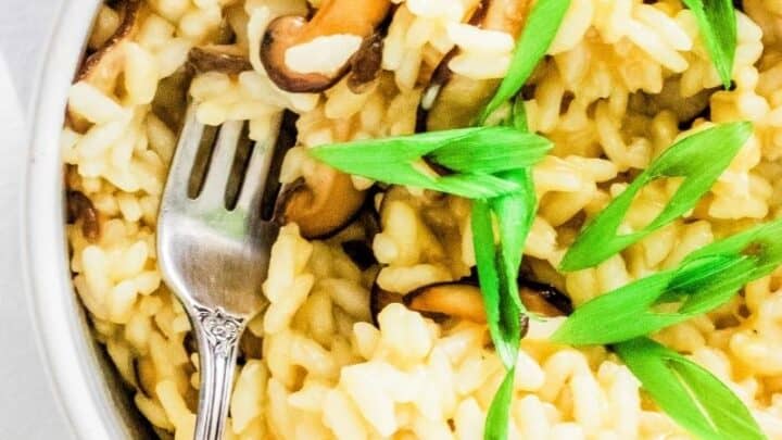 Pressure Cooker Mushroom Risotto - recipe