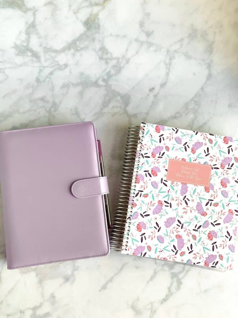 Franklin Covey planner and plum paper planner. Best planner for moms