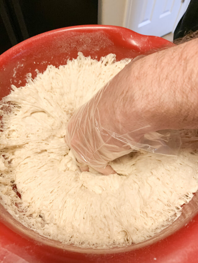 Quick Thin Crust Sourdough Discard Pizza Dough (no yeast) The Happy