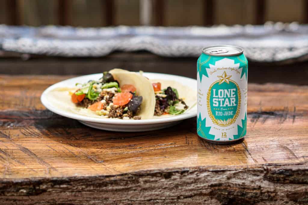 tacos and lone star beer