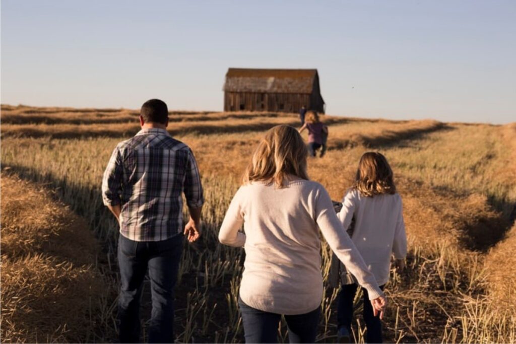 family travelling Texas