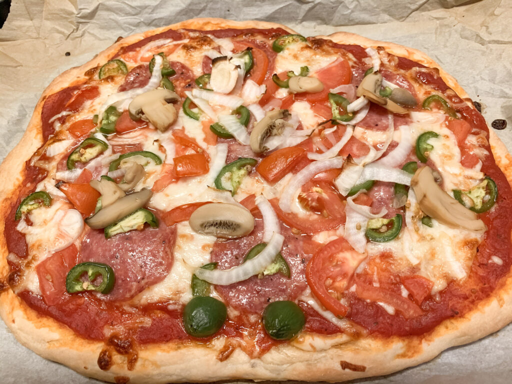 sourdough discard thin crust pizza dough