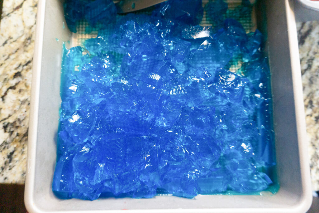 blue jello for stained glass jello stars