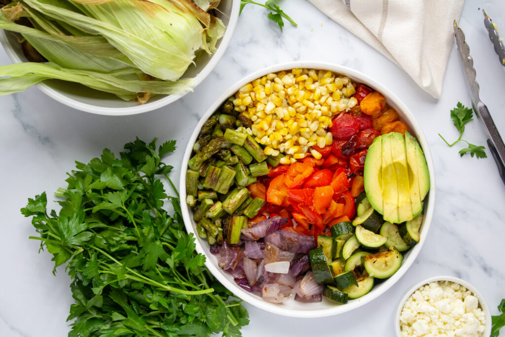 grilled vegetables salad horizontal