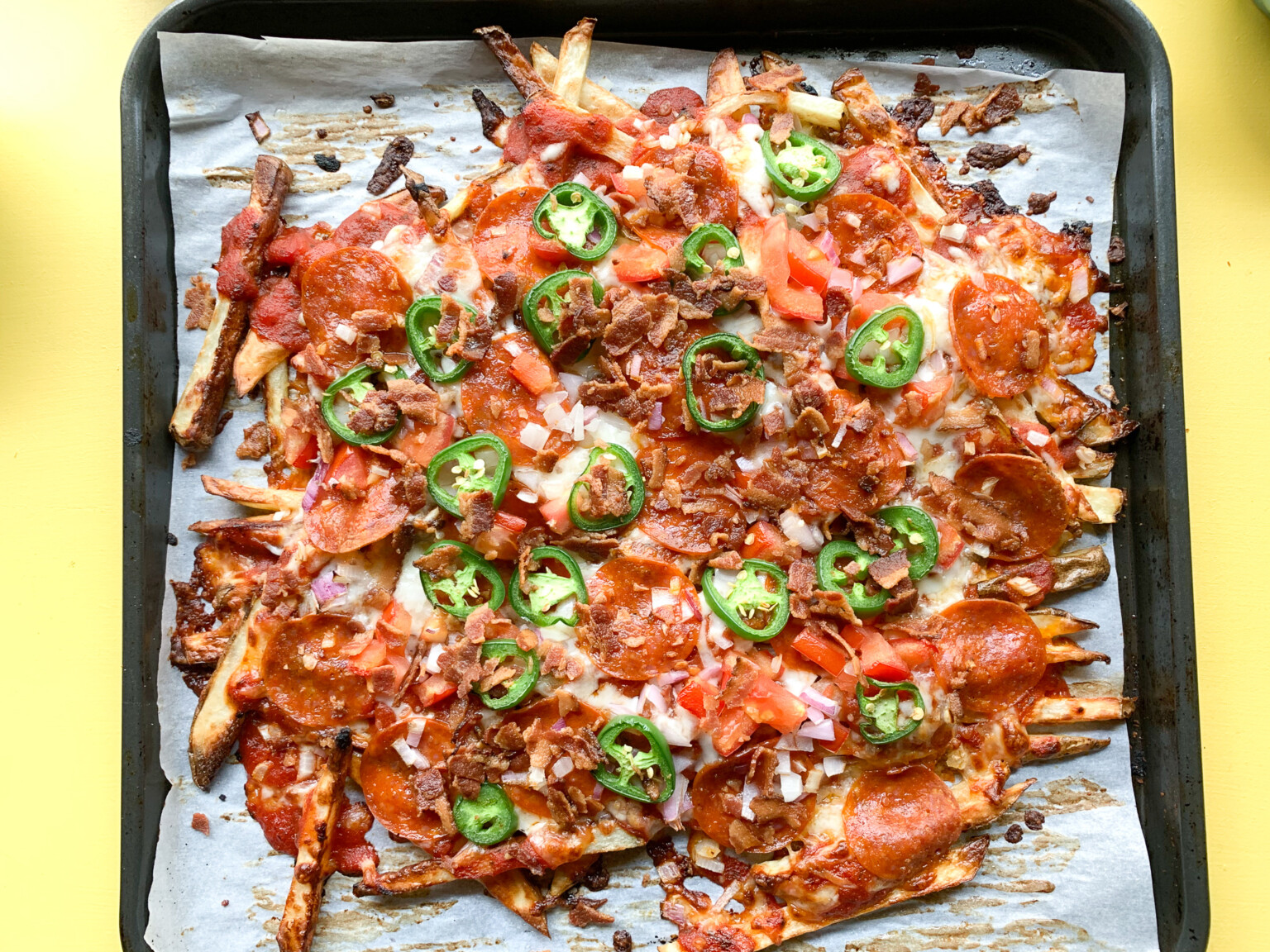 Pizza Fries (Air Fryer) The Happy Mustard Seed