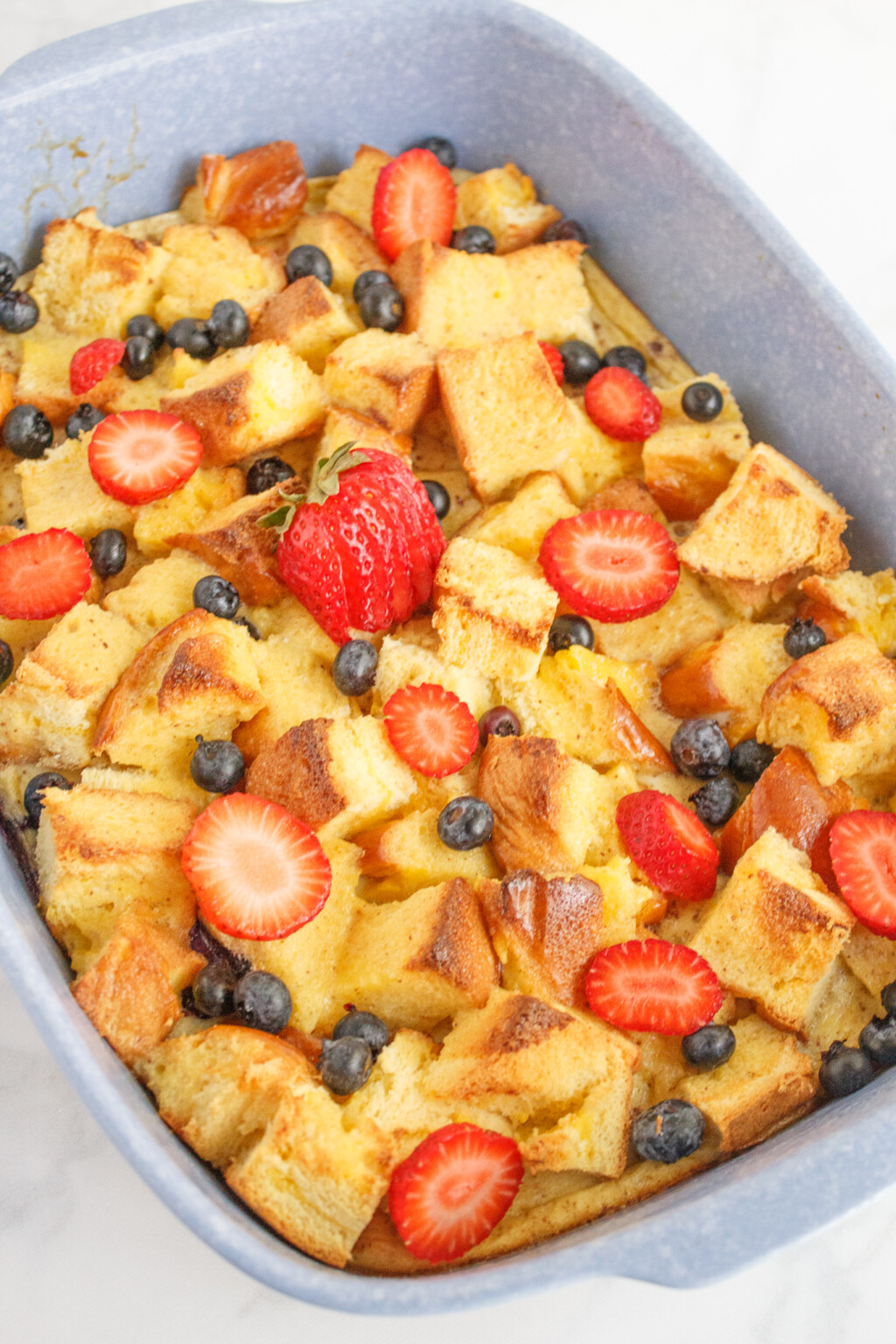 Brioche French Toast Casserole - The Happy Mustard Seed