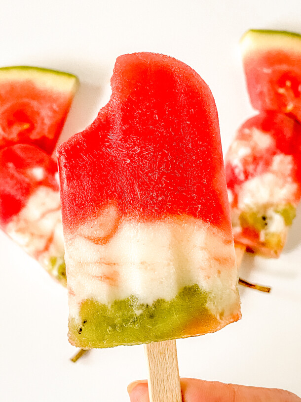 Watermelon Popsicle Recipe - The Happy Mustard Seed