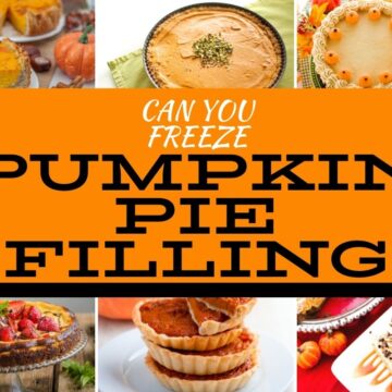 can you freeze pumpkin pie filling