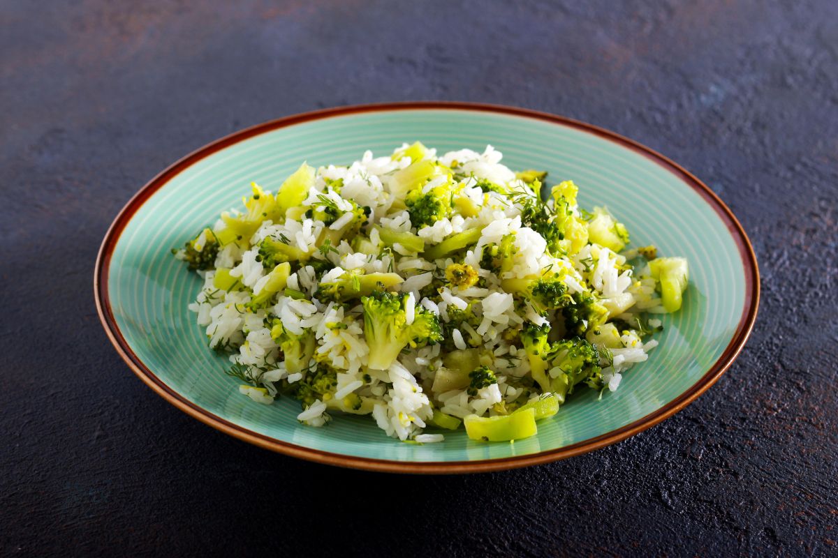 Broccoli wild rice casserole