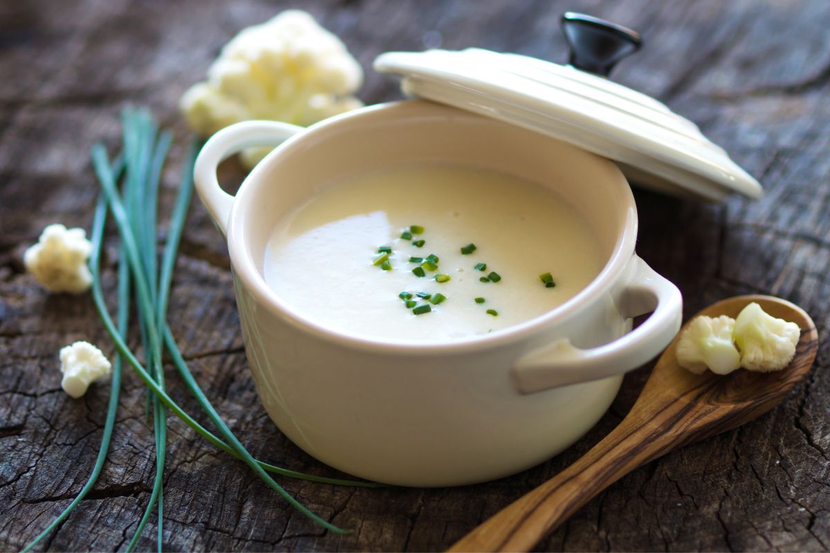 Creamy garlic cauliflower